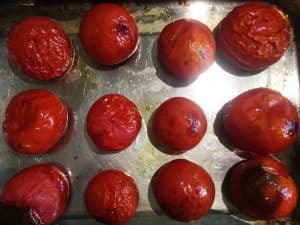 Oven roast tomatoes